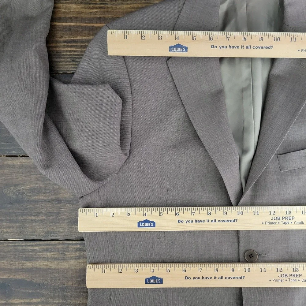 Brandini Men's Sport‎ Coat Blazer Two Button Brown Sharkskin Wool Size 40R